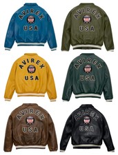 Mens Avirex Real Bomber American Flight Jacke...