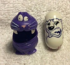 2004 Mighty Beanz Bodz S1: 272 Polar Bear Bean  Walrus Bod Purple 