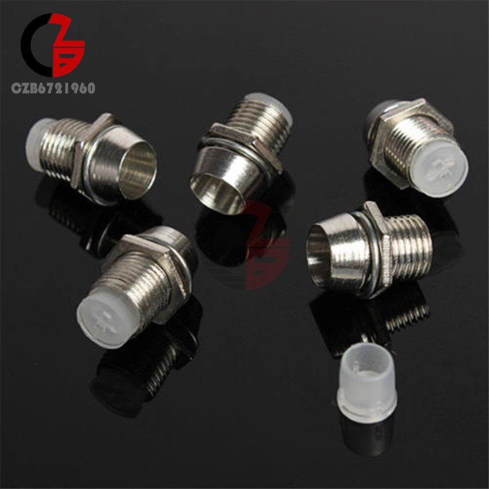 10PCS 5MM Chrome Silver Metal Bezel LED Holder Mount Panel Display Base Rubber