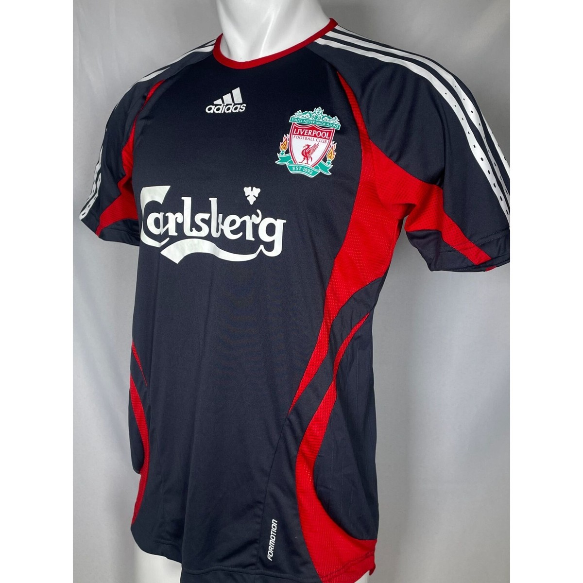 archive liverpool リバプール adidas practice LIVERPOOL 1993 1995 FOOTBALL SOCCER TRAINING DRILL TOP