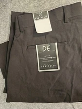 PERRY ELLIS PORTFOLIO Dress Pants Men's 36x29 Black Easy Care Flat Front NEW