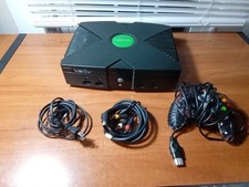 Microsoft Xbox Original Console (Soft Mod) + Cables + Controller Bundle TESTED