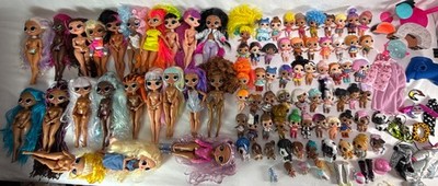 LOL OMG Surprise Lot Dolls Huge Set, Pets, Accessories Clothing 83 Dolls Total