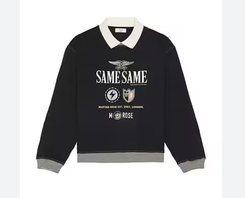 NEW Martine Rose Graphic Print Crewneck Sweatshirt 100% Cotton, RETAILS $458