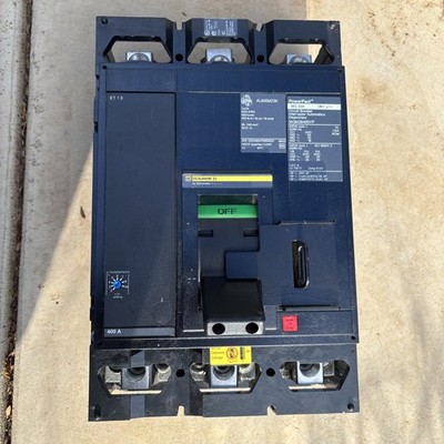 New Square D 400 Amp I-Line Circuit Breaker 600 VAC 3 Pole 100 kA MJA36400