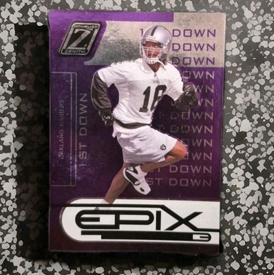 2005 Donruss Zenith - Epix Randy Moss #E-21 1st Down Purple /500