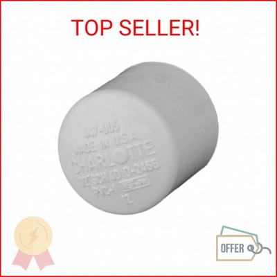 CHARLOTTE PIPE 1/2 SCH 40 CAP SOCKET CONTRACTOR PACK PRESSURE (10 Unit Bag)