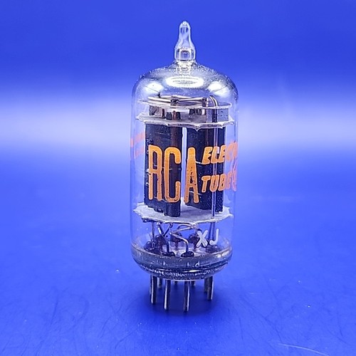 Crazy Strong! NOS RCA 5965 12AV7 137% Balanced 3 Mica Black Plate GUARANTEED!