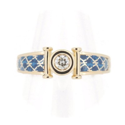 Corovo Diamond Ring Size 15 0.20ct K18YG (18K Yellow Gold) Used SAIT-0