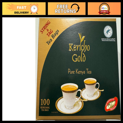 Pure Kenya Tea - Kericho Gold, String Foil Wrapped, Premium Loose Leaf, 100g