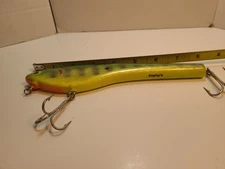 BAGLEY B FLAT 8 MUSKY FISHING LURE BAIT WEIGHTED Rattle Green Near Mint Rare