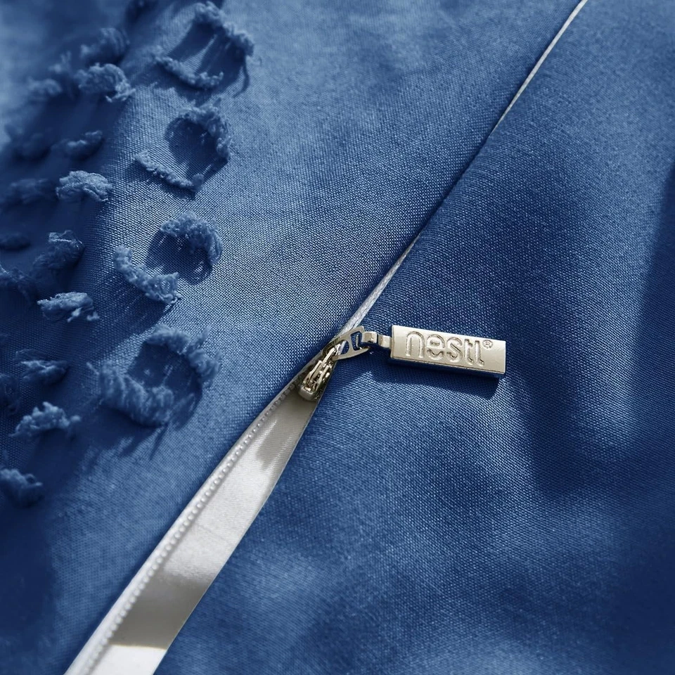 Juego de funda nórdica con patrón de Paragon acolchado Nymbus, ropa de cama boho de 4 piezas con inserción Foto 3 de 4