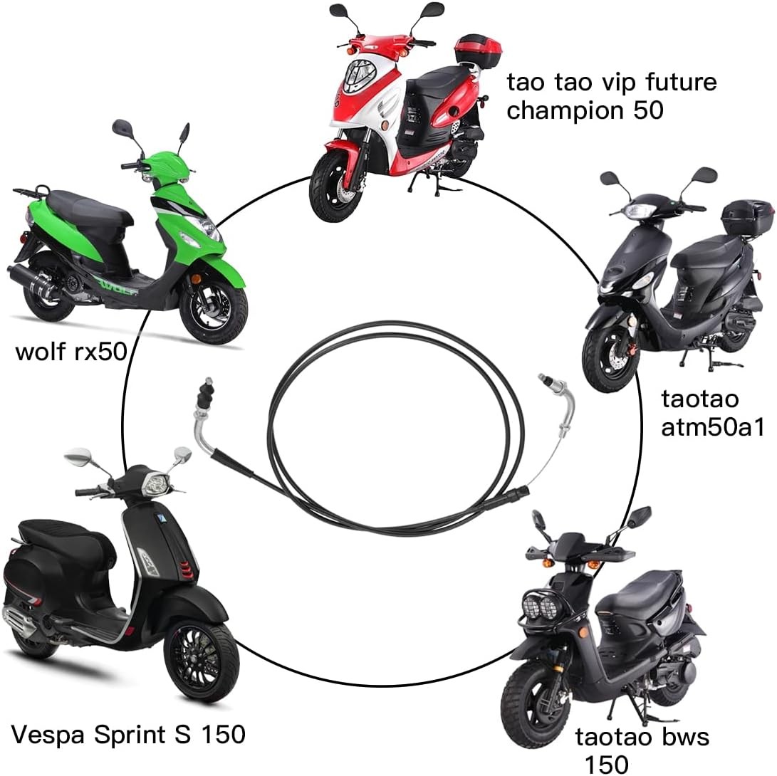 YOXUFA 78 inch Throttle Cable for GY6 50cc 80cc 90cc 110cc 125cc 150cc 139QMB 15
