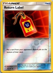 Return Label 153/181 Reverse Holo - Sun & Moon Team Up