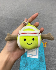 Jellycat Amuseables Tennis Ball Plush Keychain Bag Charm Cute Gift NWT SALE