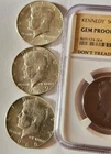 1965-1969 Kennedy Half Dollar Silver Lot + 1973 Gem Proof NGC Slab