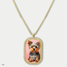 Amazing Cute Yorkie Yorkshire Terrier Dog Fashion Pendant Necklace Chain Printed