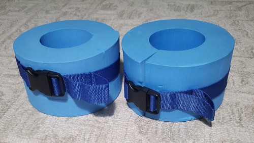Foam Swim Cuffs W/ Belts-EVA Aqua Aerobics Floating Rings-Ankles Arms