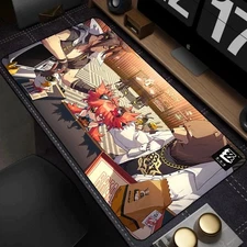 Zenless Zone Zero Keyboard Desk Mat Large Mouse Mat Locked Edge 60cm x 30cm