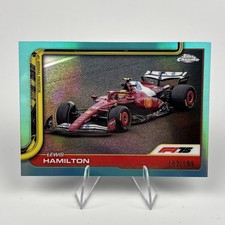 2025 Topps Chrome F1 Lewis Hamilton /199 Ferrari #76 Aqua Refractor