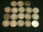 Partial Roll Mixed Barber Half Dollars  -  18 coin roll 90% Silver   (LOT3)