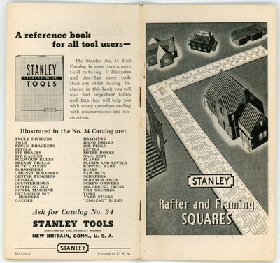1947 Stanley Tools Catalog No.39 Original #DE