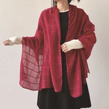 Long Solid Color Womens Scarf Lightweight Shawl Wrap for Daily Wardrobe