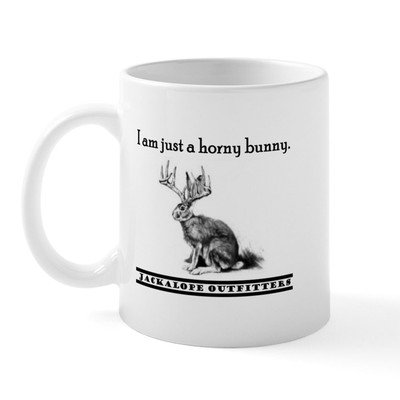 CafePress Horny Bunny Jackalope Mug 11 oz Ceramic Mug (32297865)
