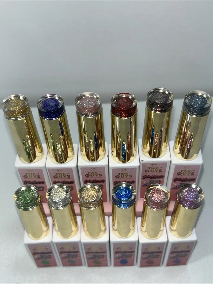 12 New Two Guys Platinum Liner Art Gel For Nails - Image 2 of 4