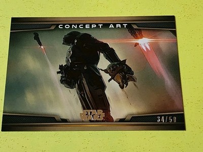 Topps 2021 Star Wars The Mandalorian S2 Concept Art CA-14 Bronze Parallel /50