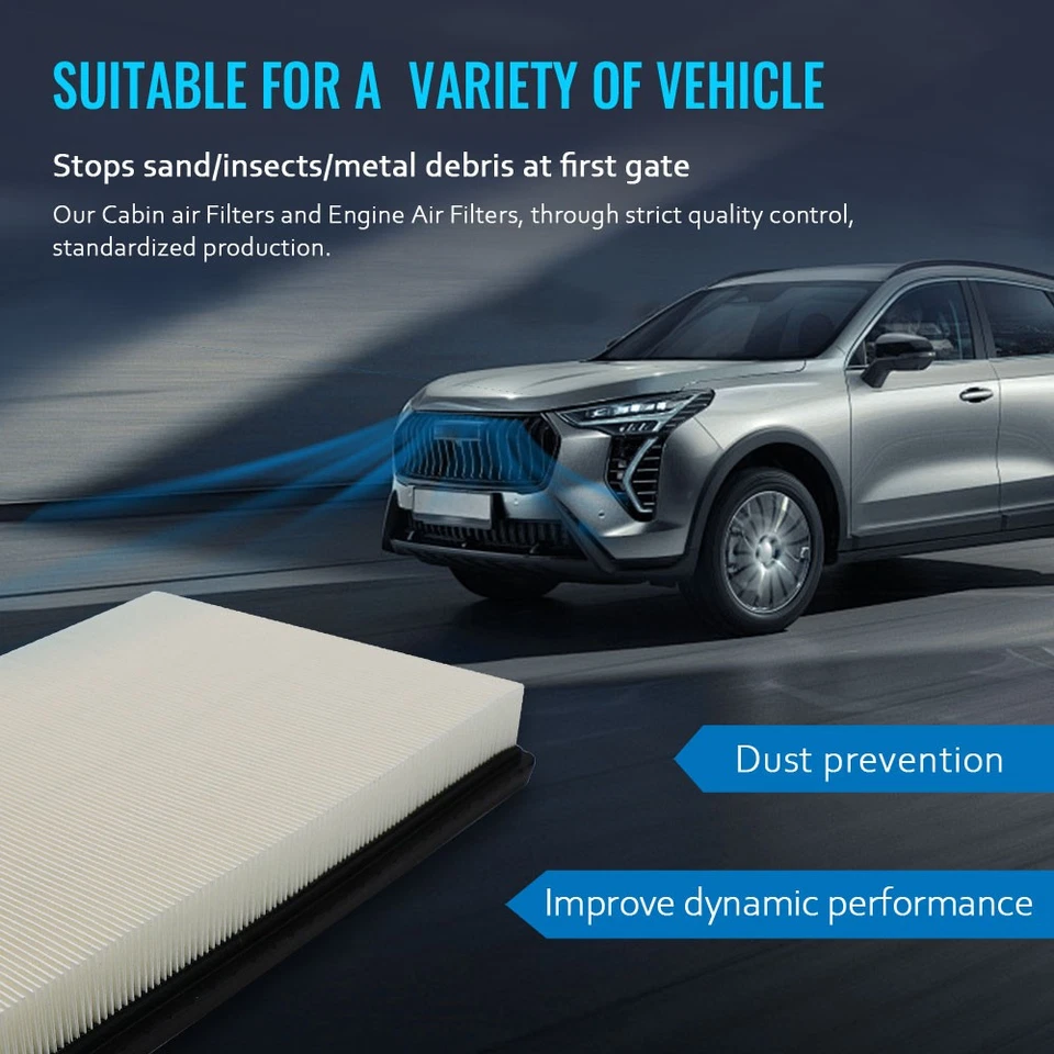 Filtro de aire del motor para camioneta Chevy Tahoe GMC C1500 C2500 Suburban Yukon Escalade Foto 4 de 4