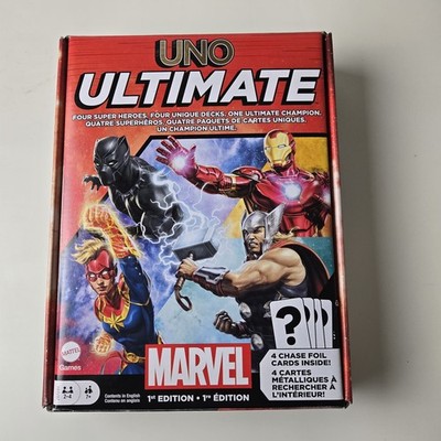 Marvel Uno Ultimate 4-Deck Superheroes 1st Ed. Core Set + 2 Add On Decks New