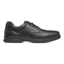 Comfy Steps Mens Shoes Black Adults Lace Up Leather Work School Maurice SIZE