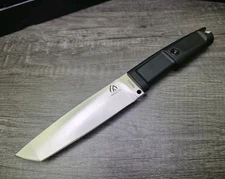 HUANG FU 11.2" Full Tang Knife, Premium N690 Steel, TPR handle, Kydex Sheath