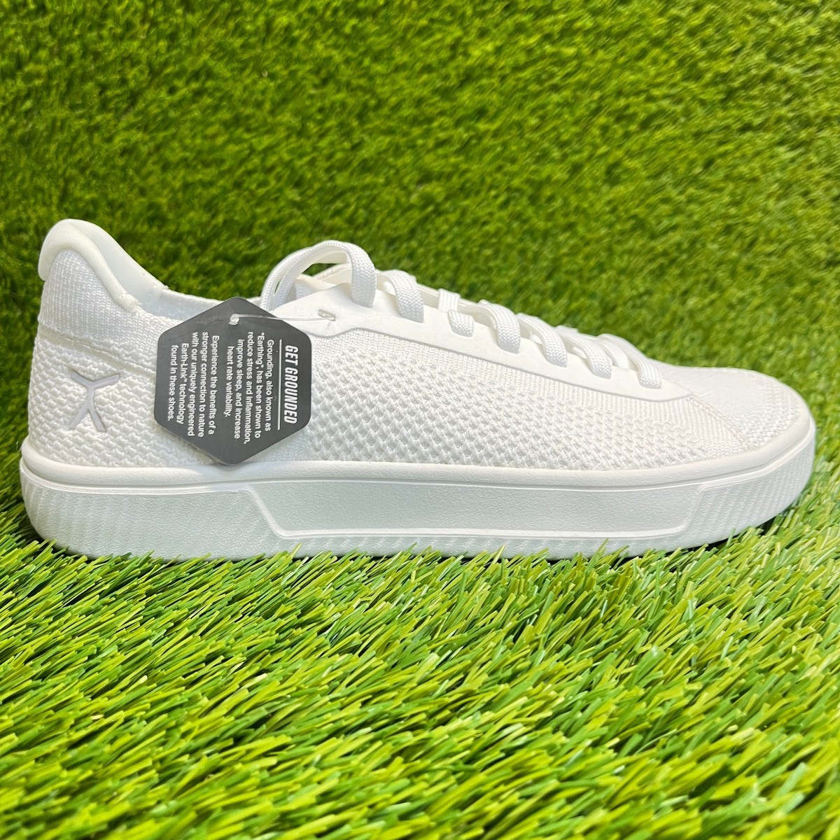 Flux Footwear Adapt Trainer White Womens Size 8 Walking Knit Shoes