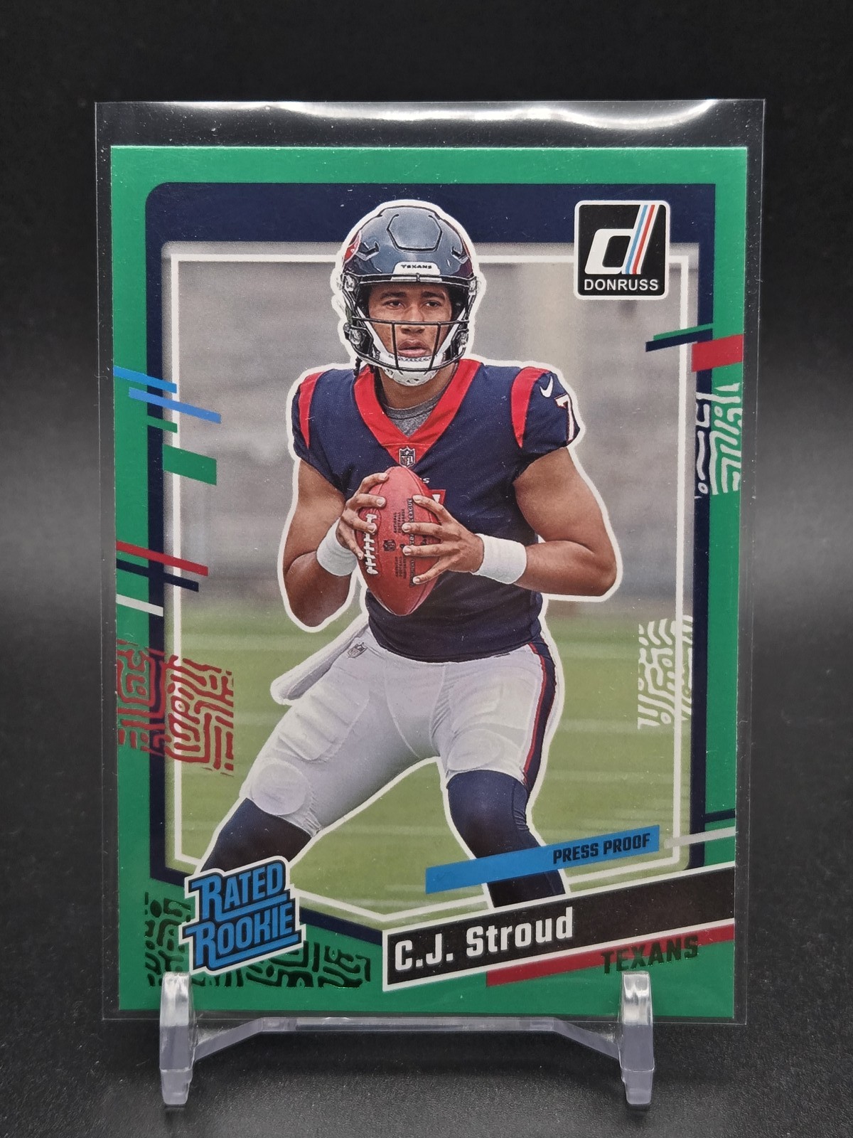 2023 Donruss #339 C.J. Stroud Press Proof Green