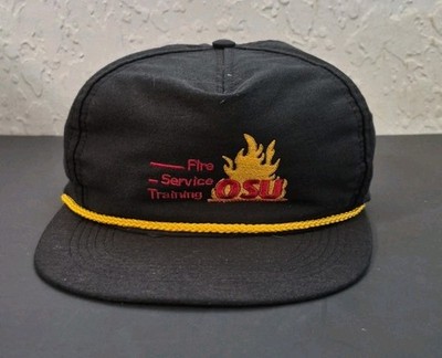 VTG Oklahoma State University OSU Fire Service Training Strap Back Hat Cap Rope