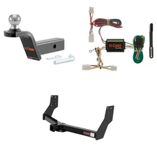 CURT Class 3 Tow Package Trailer Hitch, Wiring, Ball Mount - 13088, 55361, 45152