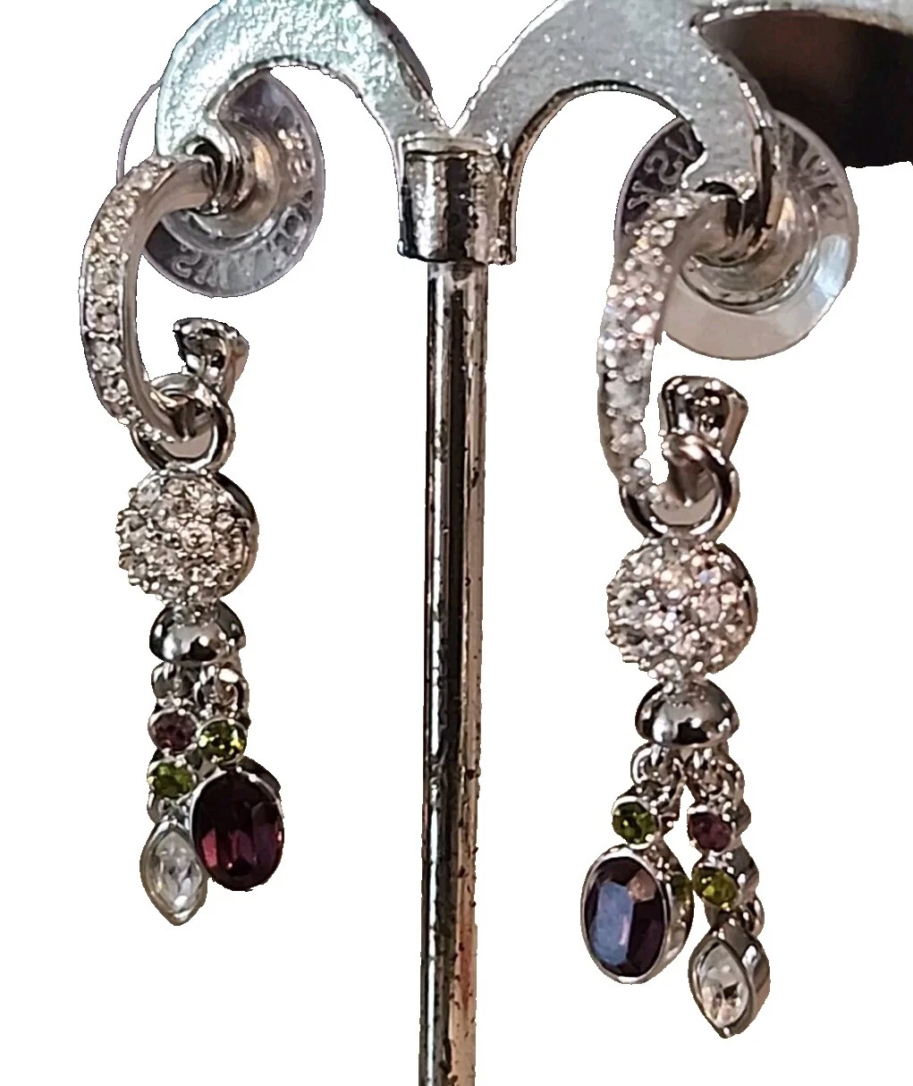 Pendientes de Moda de Tuerca Cristal Latón Swarovski