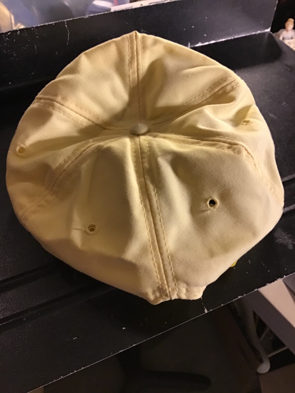 Vintage 1980’s Yellow  Hat From Morefar AIG Back O’ Beyond Very Rare image 4