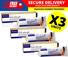 Virbac Nutriplus Nutri Plus Gel Supplement for Cats & Dogs (120g) X 3