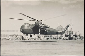 SIKORSKY AIRCRAFT PHOTO PC.(N3)~UTC ARCHIVE PHOTO~S-56 FIRST FLIGHT HELICOPTER