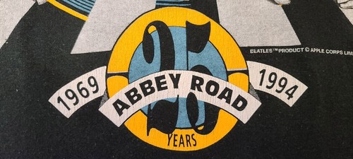 The Beatles Vintage 90s Abbey Road 25th Anniversary Shirt - Fruit Of The Loom - Picture 5 of 7