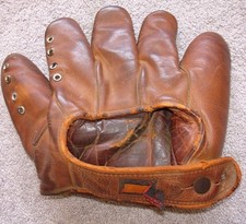 Vintage 5 Finger Hutch Cowhide Baseball Glove