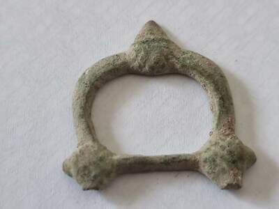 Schöne frühe Post Mittelalter Bronze Schnalle fehlt Pin. Bitte Beschreibung lesen L21s