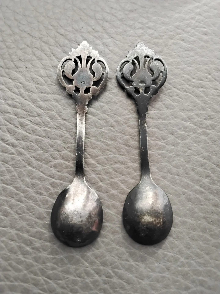 Cuillère pour Saleron Métal Argenté Lot de 2 Cuillères - Photo 2/4