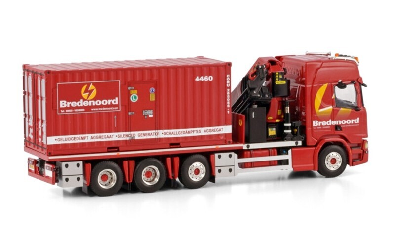 WSI 1/50 SCANIA コンテナ+ Palfinger WSI 1/50 Scania CR20H 8x2 Truck Palfinger PK65002-SH + 20ft