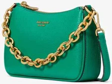 Kate Spade Jolie Small Convertible Green Leather Crossbody KD908 NWT $248 Retail