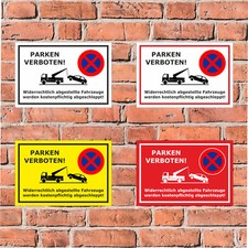 Schild - Parken verboten - in 4 Gr&ouml;&szlig;en - S00020C