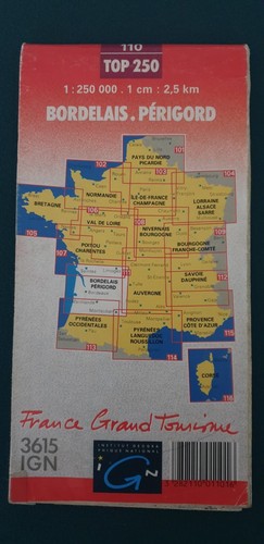 Bordelais Perigord Map *FREE P&P* - Picture 2 of 4